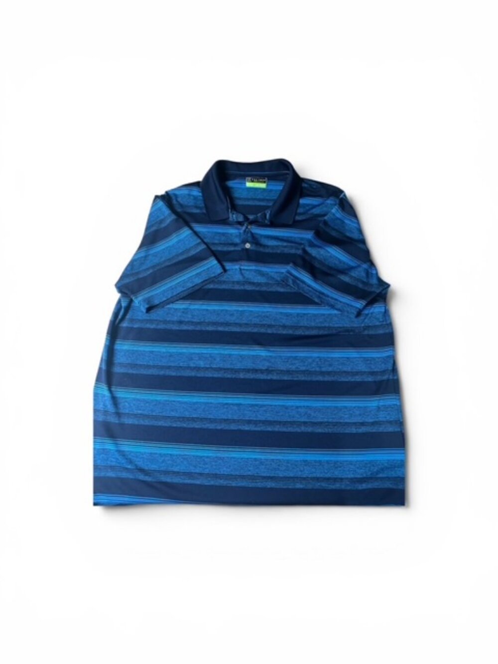 Men’s XXL PGA Tour Pro Series Golf Polo Blue Black Striped